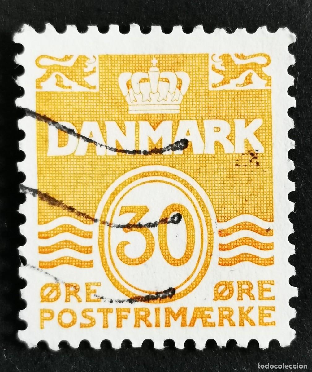 Sellos: Sello Dinamarca 1981, Figura tipo 'onda', 30 &oslash;re. Michel: DK 744