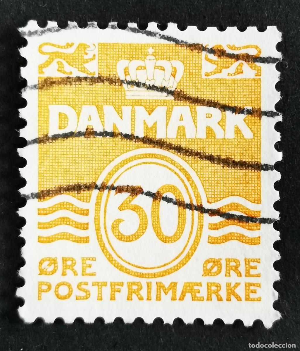 Sellos: Sello Dinamarca 1981, Figura tipo 'onda', 30 &oslash;re. Michel: DK 744