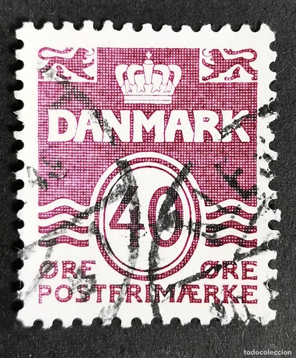 Sellos: Sello Dinamarca 1981, Figura tipo 'onda', 40 &oslash;re. Michel: DK 745