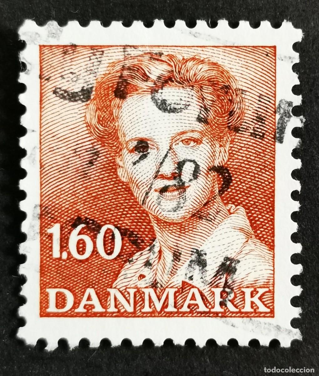 Sellos: Sello Dinamarca 1982, Reina Margarita II, 1,60 dkr. Michel: DK 746