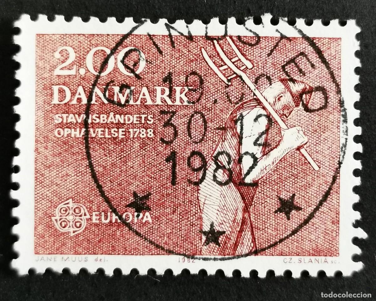 Sellos: Sello Dinamarca 1982, C.E.P.T. - Abolici&oacute;n del Stavnsband 1728, 2,00 dkr. Michel: DK 749