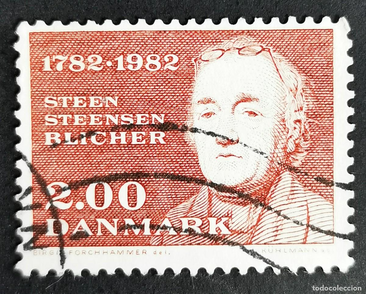 Sellos: Sello Dinamarca 1982, Bicentenario del Nacimiento de Steen Steensen Bliche, 2,00 dkr. Michel: DK 761