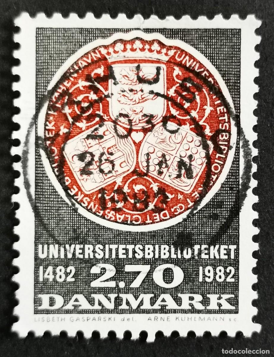 Sellos: Sello Dinamarca 1982, Biblioteca universitaria de Copenhague con 500 a&ntilde;os, 2,70 dkr. Michel: DK 766