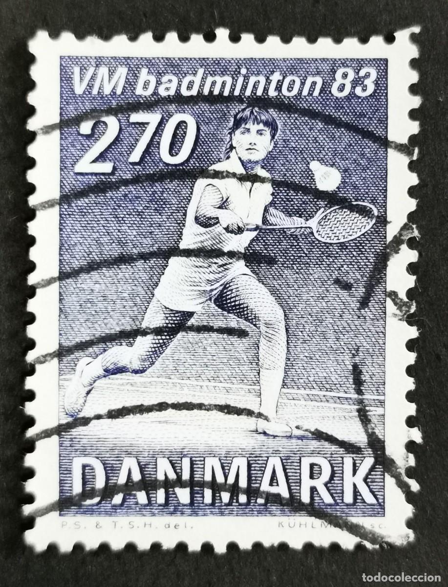 Sellos: Sello Dinamarca 1983, Lene Koppen - Campeonato Mundial de B&aacute;dminton, 2,70 dkr. Michel: DK 770