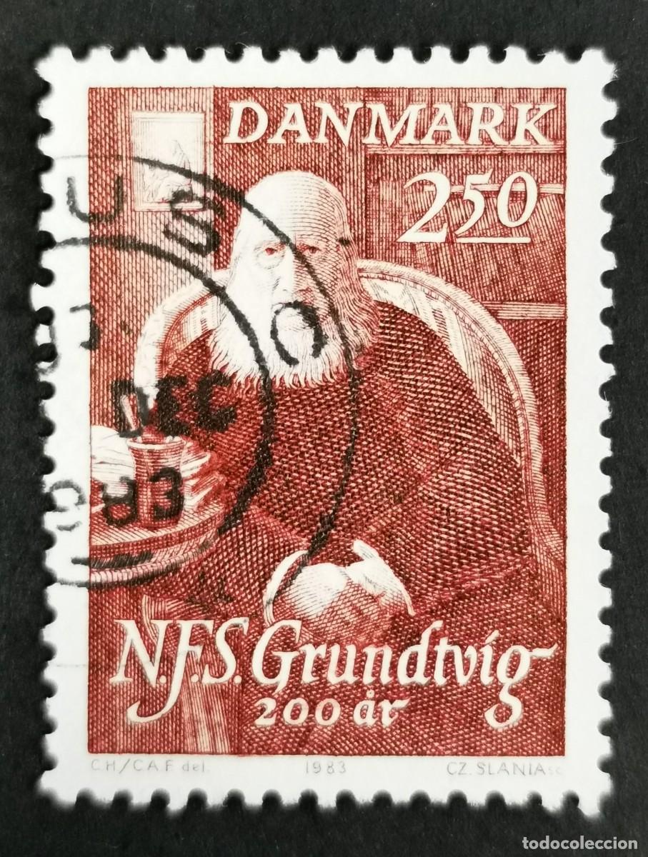 Sellos: Sello Dinamarca 1983, Grundtvig, N.F.S., 2.50 dkr. Michel: DK 790