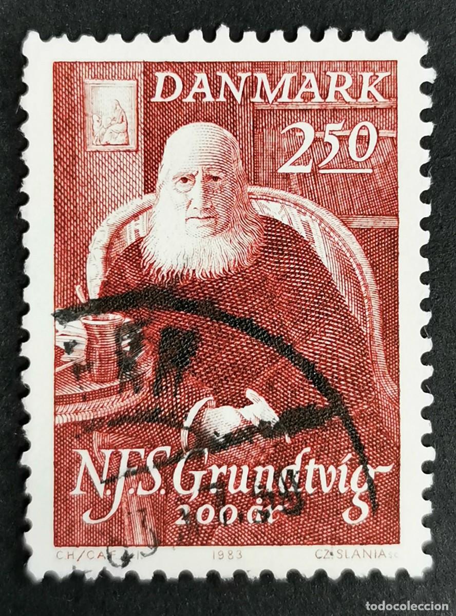 Sellos: Sello Dinamarca 1983, Grundtvig, N.F.S., 2.50 dkr. Michel: DK 790