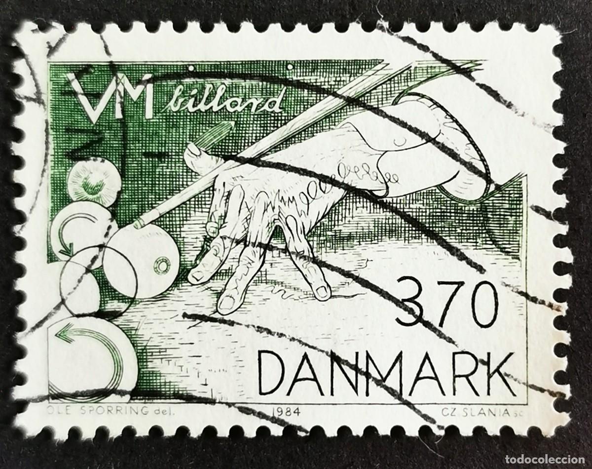 Sellos: Sello Dinamarca 1984, Billar, 3,70 dkr. Michel: DK 800