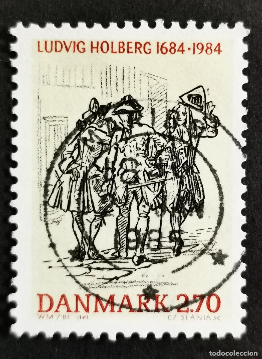 Sellos: Sello Dinamarca 1984, Holberg, Ludwig Hoberg, 2.70 dkr. Michel: DK 817