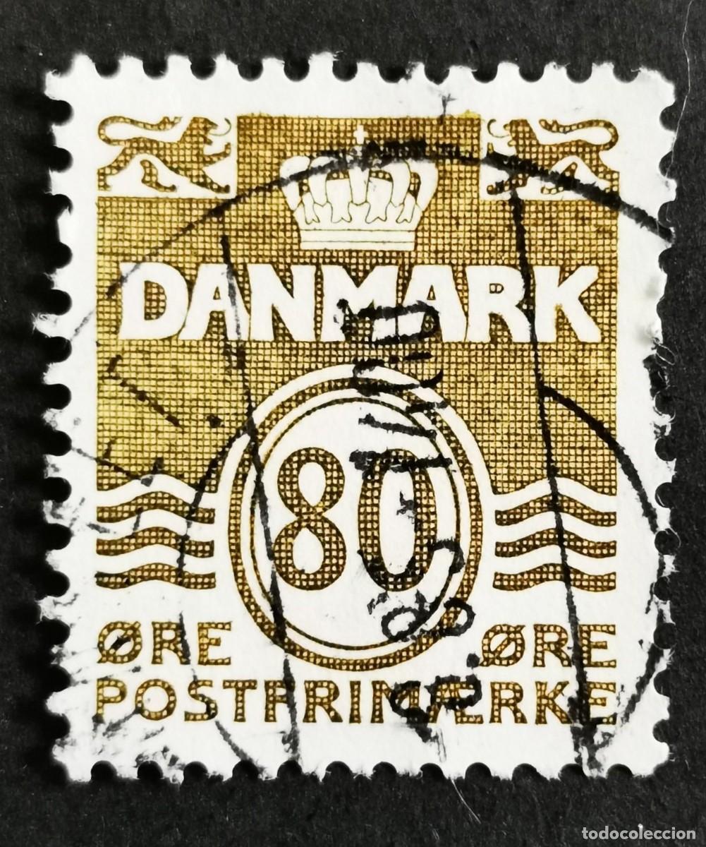 Sellos: Sello Dinamarca 1985, Figura tipo 'onda', 80 &oslash;re. Michel: DK 821