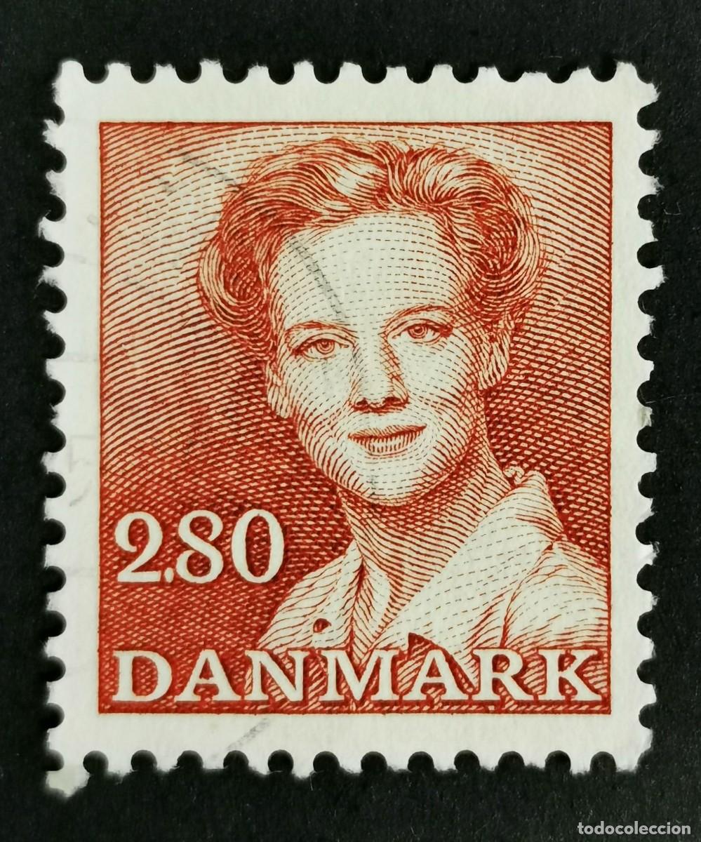 Sellos: Sello Dinamarca 1985, Reina Margarita II, 2,80 dkr. Michel: DK 823
