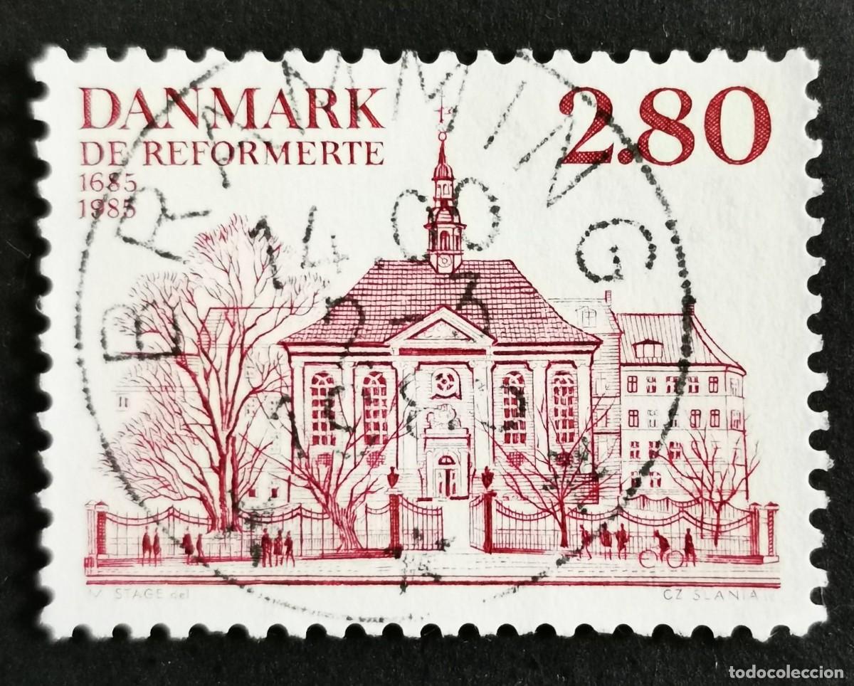 Sellos: Sello Dinamarca 1985, Iglesia Reformada de Gothersgade, Copenhague, 2,80 dkr. Michel: DK 828