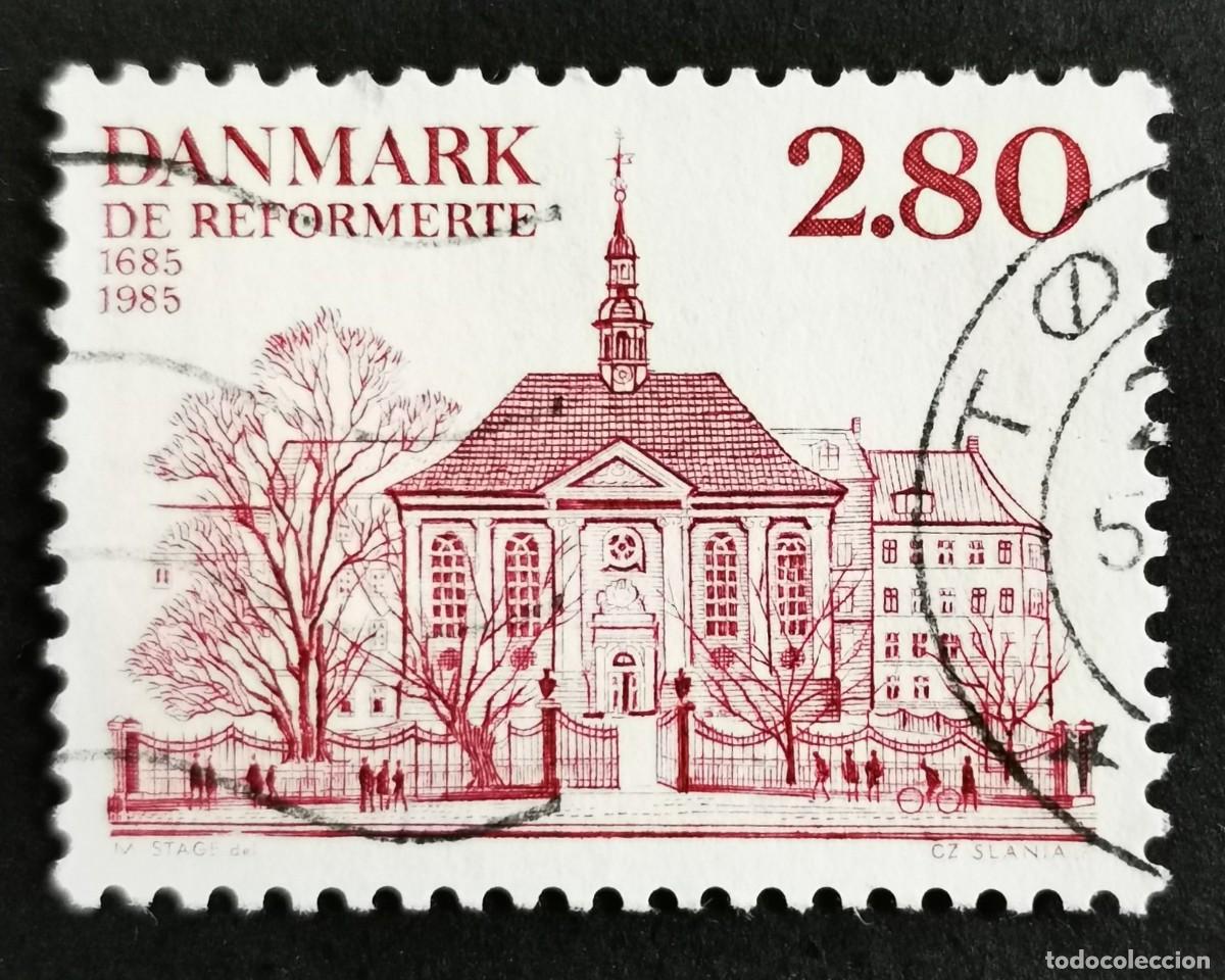 Sellos: Sello Dinamarca 1985, Iglesia Reformada de Gothersgade, Copenhague, 2,80 dkr. Michel: DK 828