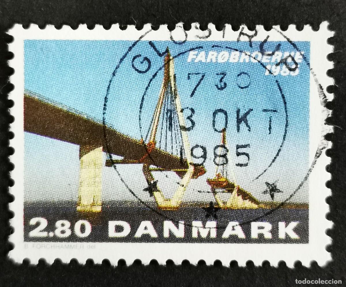 Sellos: Sello Dinamarca 1985, Inauguraci&oacute;n de los puentes de las Islas Feroe, 2,80 dkr. Michel: DK 839