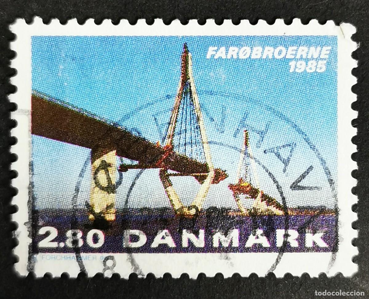 Sellos: Sello Dinamarca 1985, Inauguraci&oacute;n de los puentes de las Islas Feroe, 2,80 dkr. Michel: DK 839