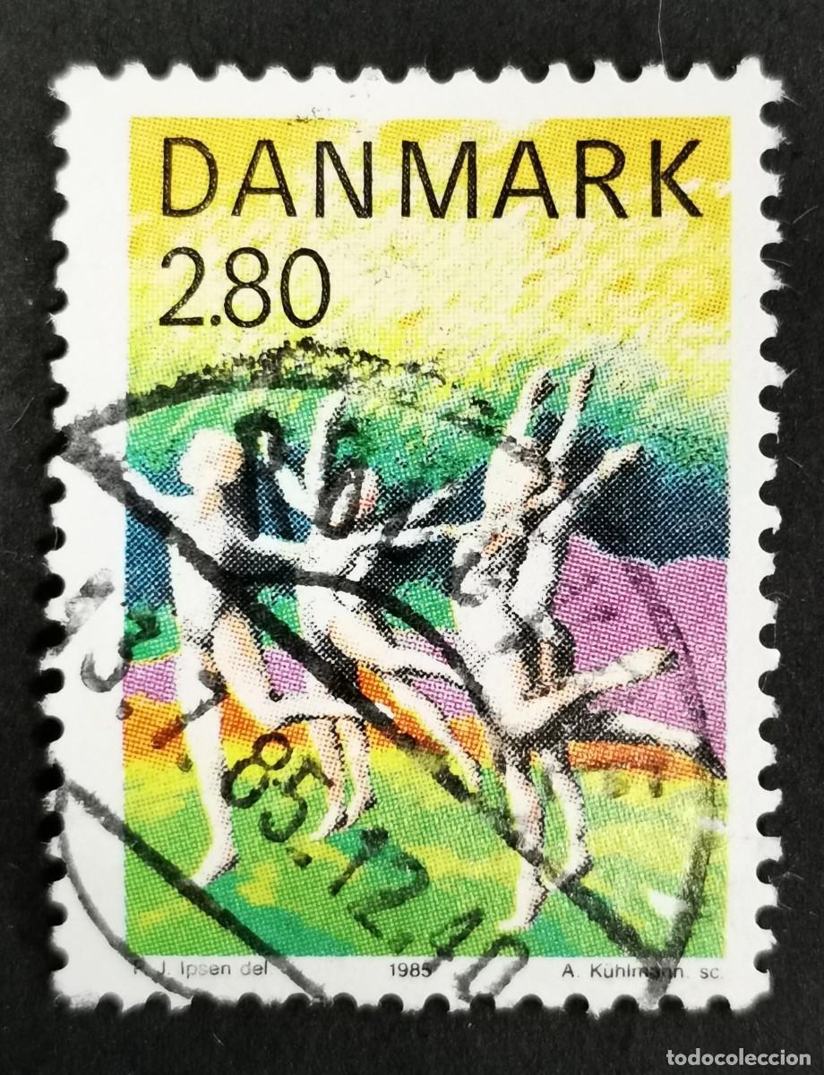 Sellos: Sello Dinamarca 1985, Gimnasia, 2,80 dkr. Michel: DK 842