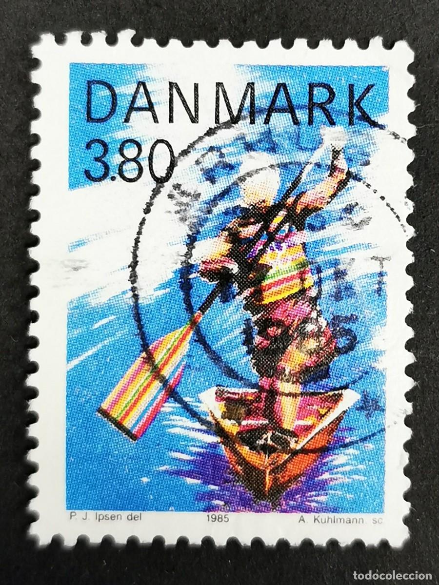 Sellos: Sello Dinamarca 1985, Pirag&uuml;ismo, 3,80 dkr. Michel: DK 843