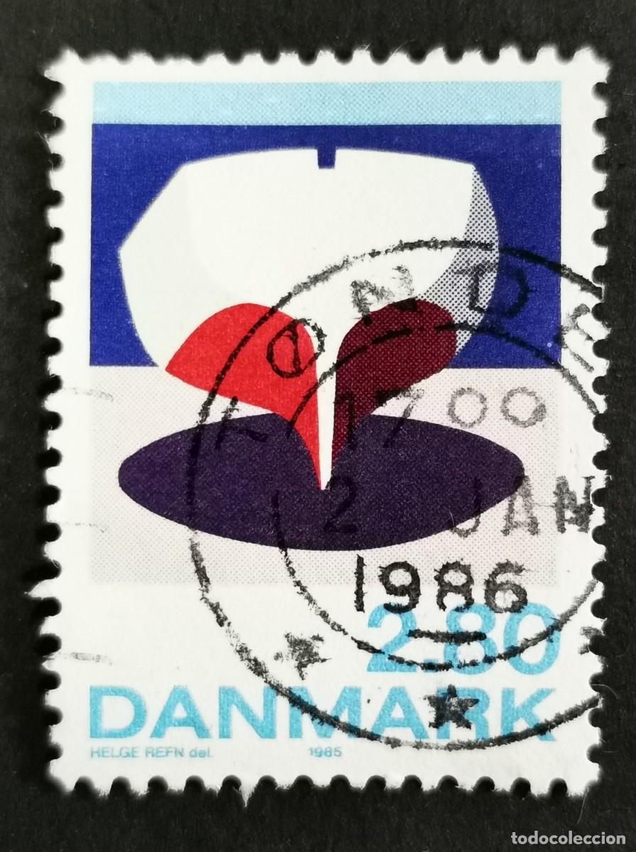 Sellos: Sello Dinamarca 1985, Popa del barco, 2,80 dkr. Michel: DK 851