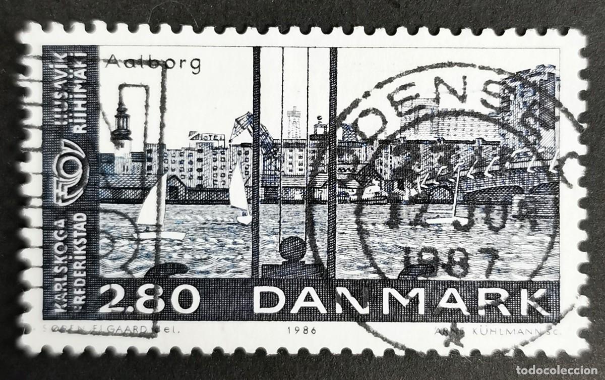 Sellos: Sello Dinamarca 1986, NORDEN Ciudades hermanadas, Aalborg, 2,80 dkr. Michel: DK 868