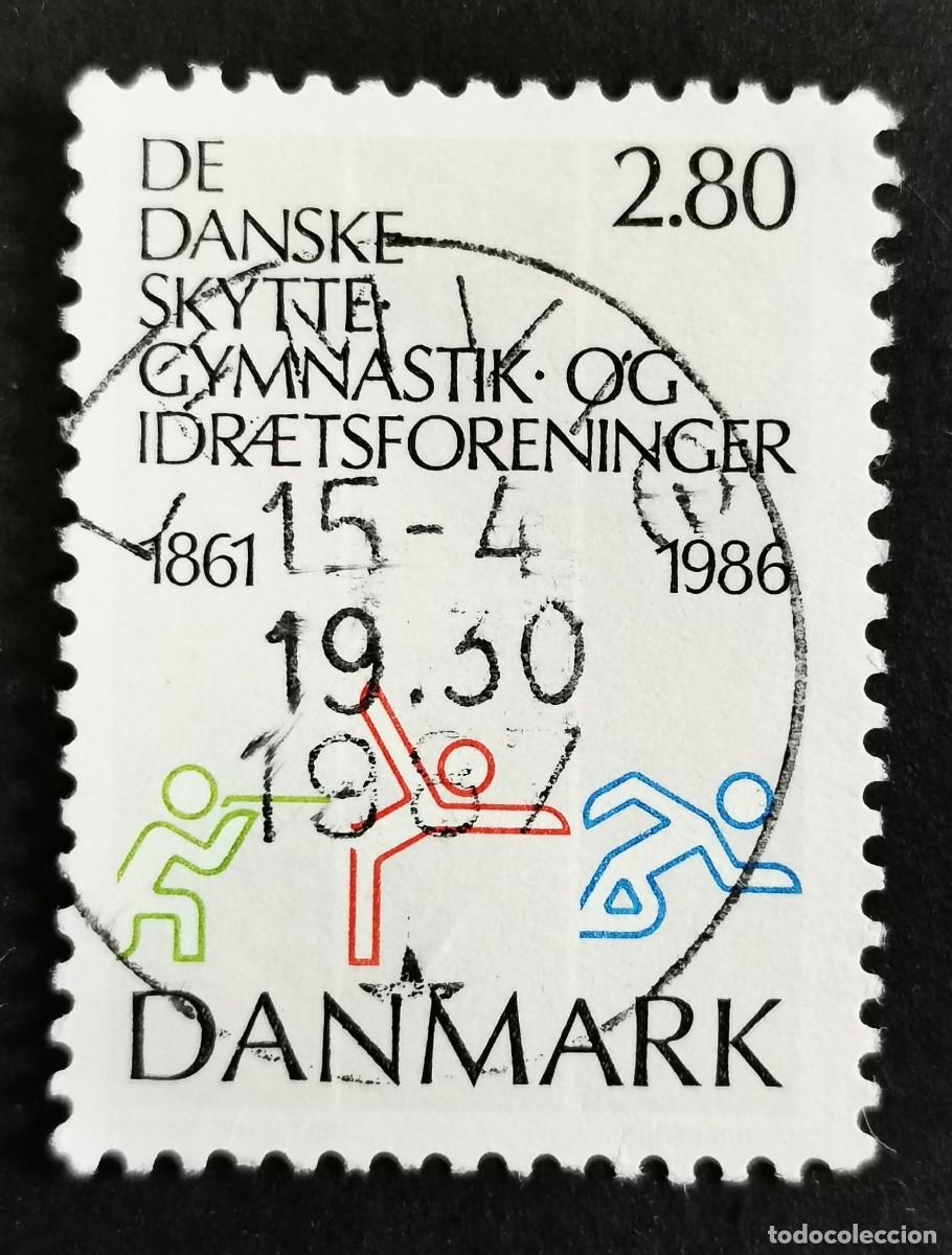 Sellos: Sello Dinamarca 1986, Pictogramas deportivos, 2,80 dkr. Michel: DK 871