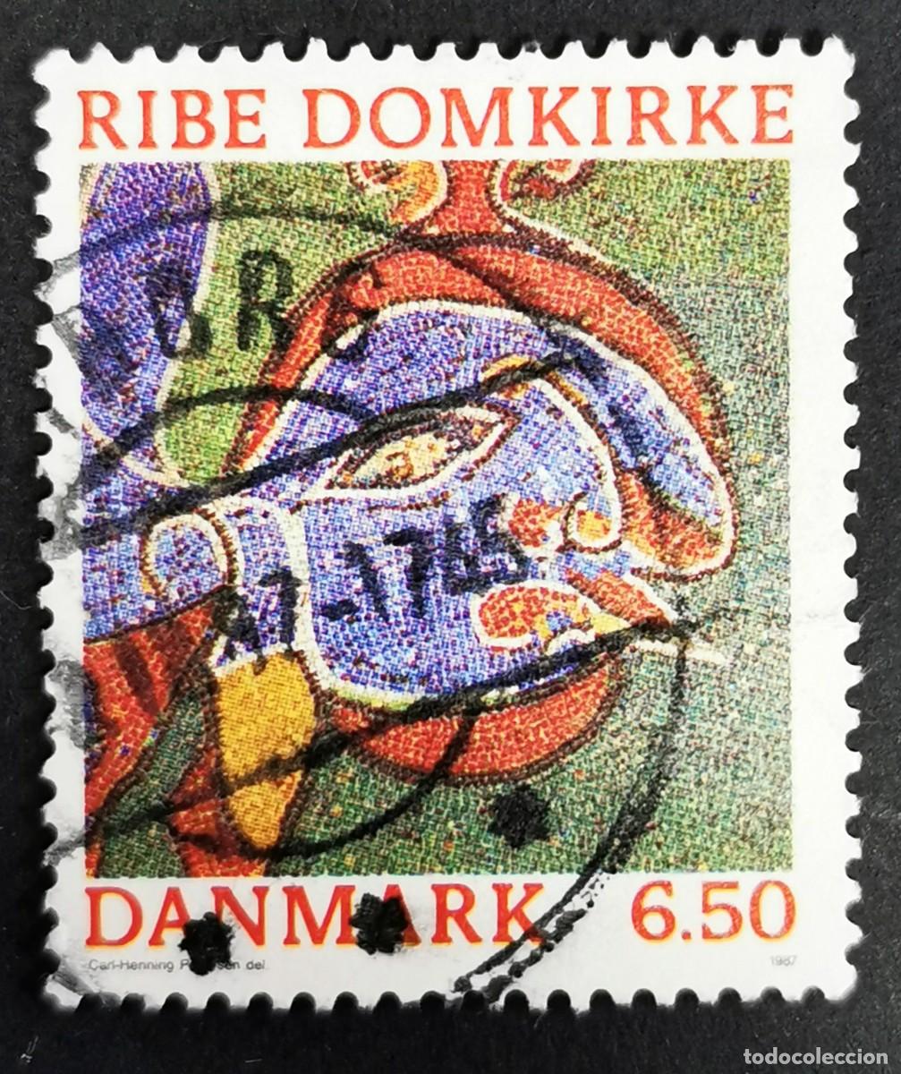 Sellos: Sello Dinamarca 1987, Mosaico, Catedral de Ribe, 6,50 dkr. Michel: DK 893