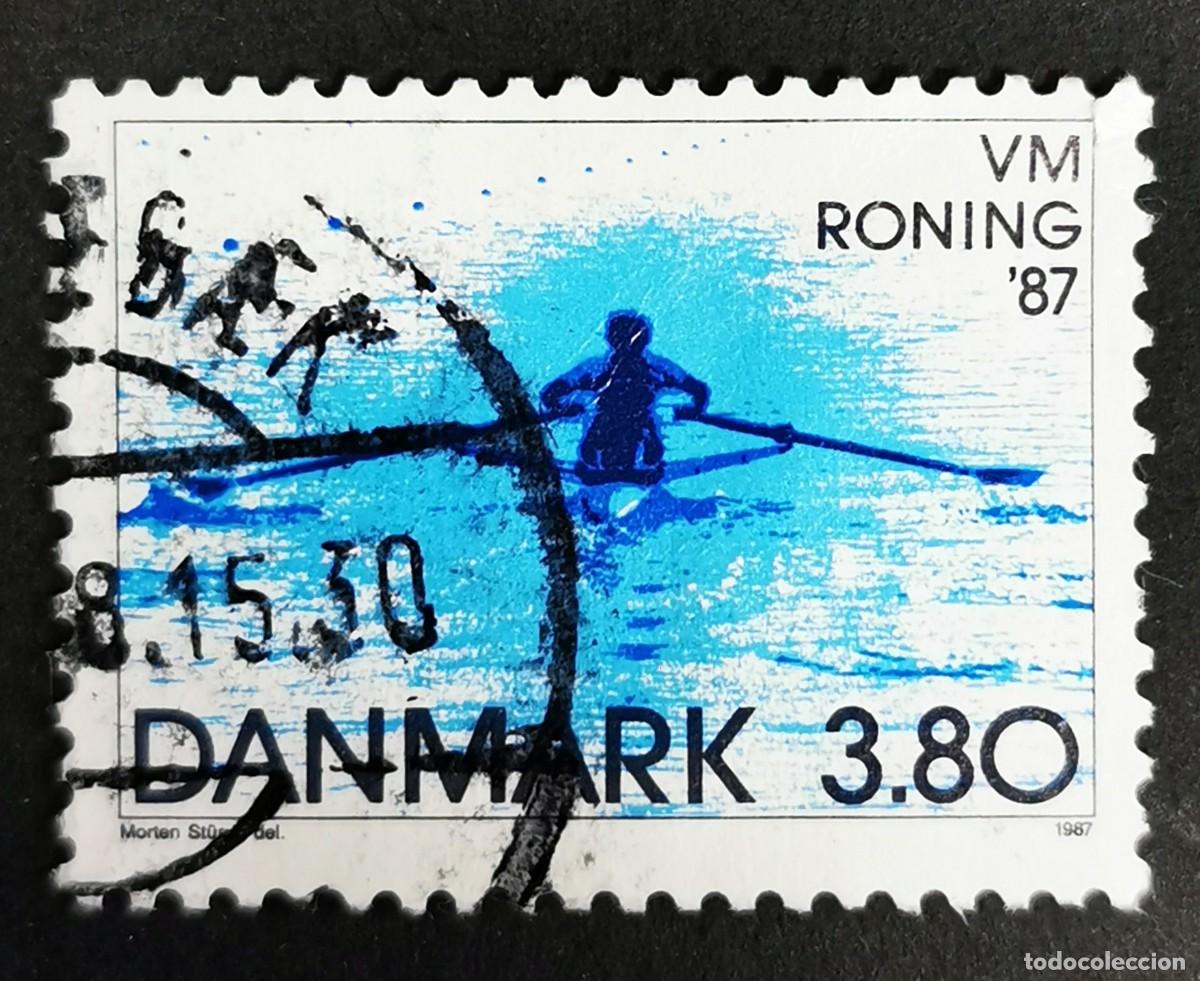 Sellos: Sello Dinamarca 1987, Campeonato Mundial de Remo, 3,80 dkr. Michel: DK 899