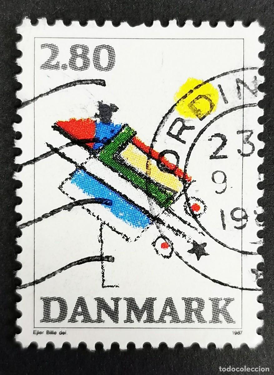 Sellos: Sello Dinamarca 1987, Resumen de Ejler Bille, 2,80 dkr. Michel: DK 901