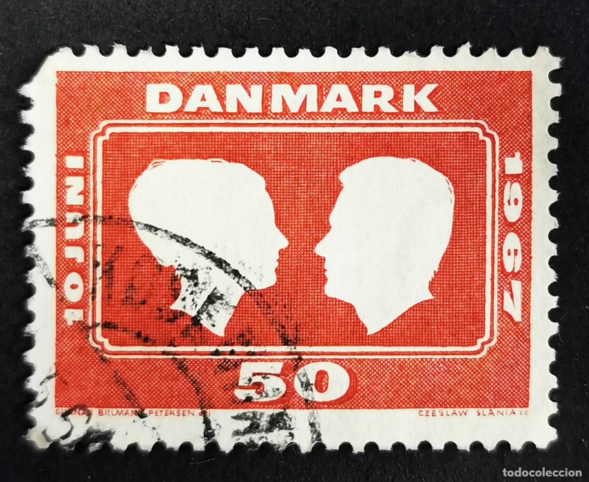 Sellos: Sello Dinamarca 1967, La boda de la princesa Margarita y el conde Enrique, 50 &oslash;re. Michel: DK 455