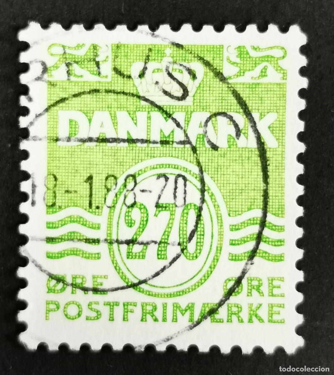 Sellos: Sello Dinamarca 1988, Figura tipo 'onda', 270 &oslash;re. Michel: DK 905