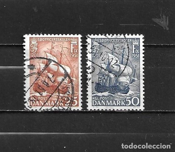 Sellos: Dinamarca, 1951, Escuela naval de Holmen, usados, completa, yvert 338-339