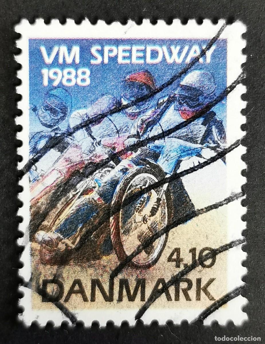 Sellos: Sello Dinamarca 1988, Pilotos de carreras de velocidad, 4.10 dkr.. Michel: DK 925