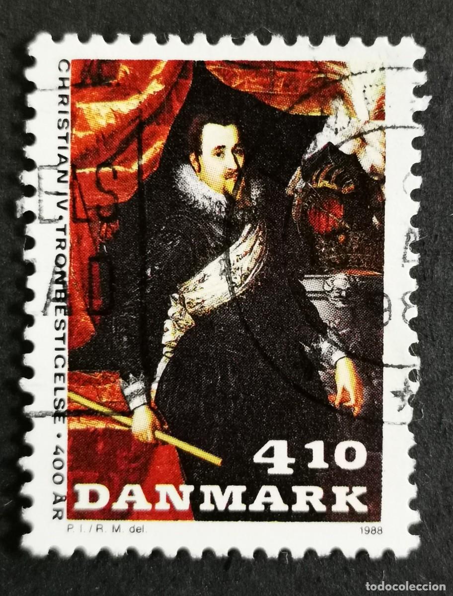 Sellos: Sello Dinamarca 1988, Rey Christian IV, 4.10 dkr.. Michel: DK 915