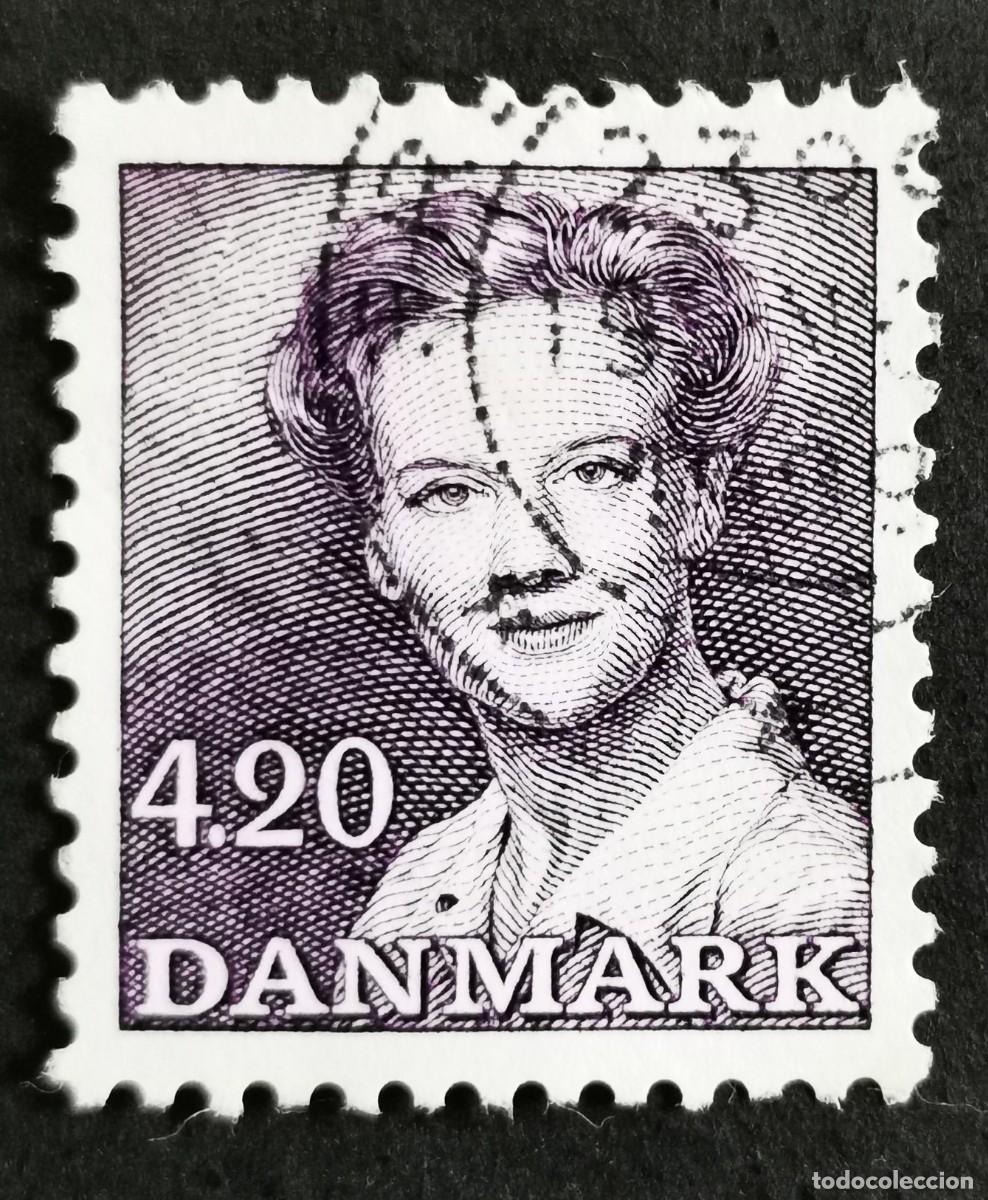 Sellos: Sello Dinamarca 1989, Reina Margarita II, 4,20 dkr. Michel: DK 937