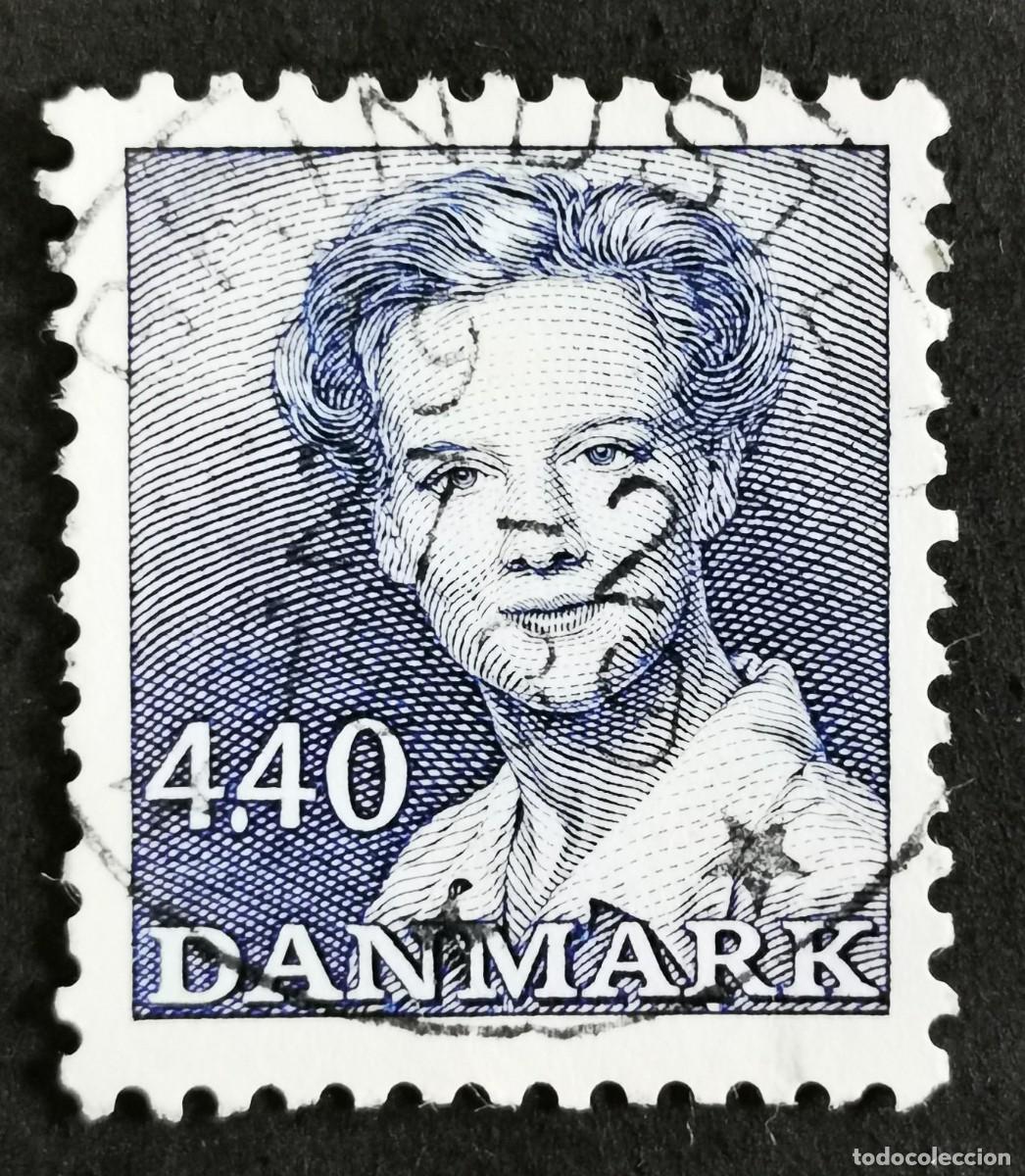 Sellos: Sello Dinamarca 1989, Reina Margarita II, 4,40 dkr. Michel: DK 938