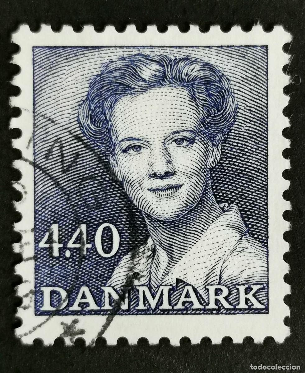 Sellos: Sello Dinamarca 1989, Reina Margarita II, 4,40 dkr. Michel: DK 938