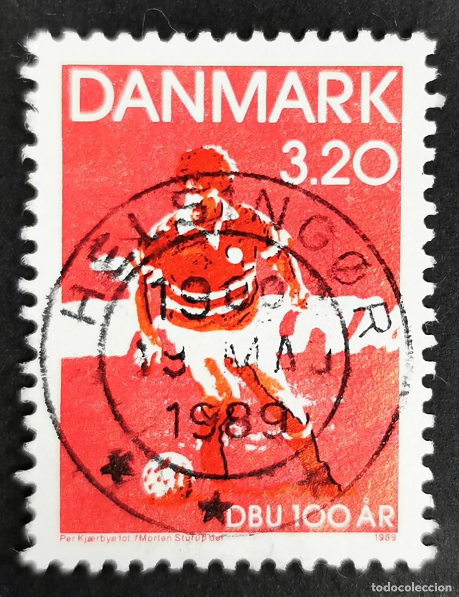 Sellos: Sello Dinamarca 1989, Jugador de f&uacute;tbol - Michael Laudrup, 3,20 dkr. Michel: DK 945