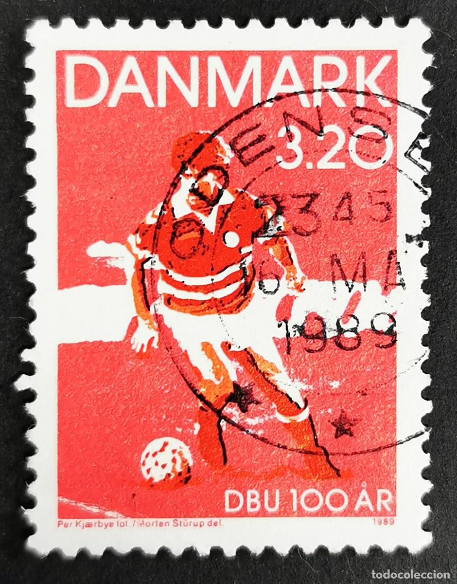 Sellos: Sello Dinamarca 1989, Jugador de f&uacute;tbol - Michael Laudrup, 3,20 dkr. Michel: DK 945