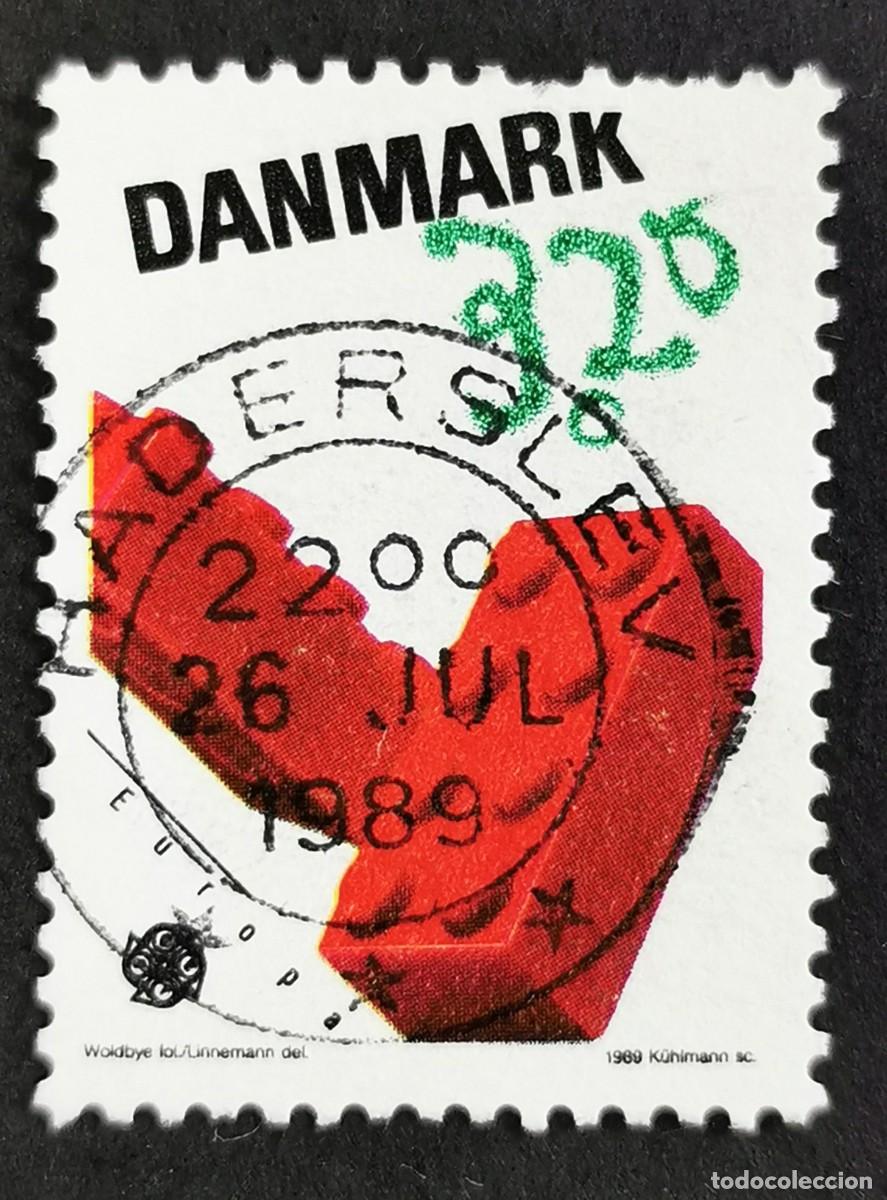 Sellos: Sello Dinamarca 1989, Ladrillos de Lego, 3,20 dkr. Michel: DK 950