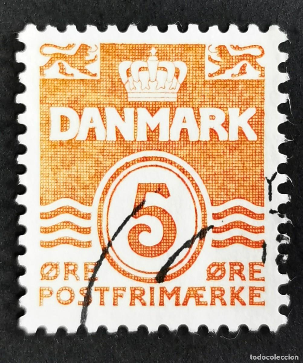 Sellos: Sello Dinamarca 1989, Figura tipo 'onda', 5 &oslash;re. Michel: DK 952