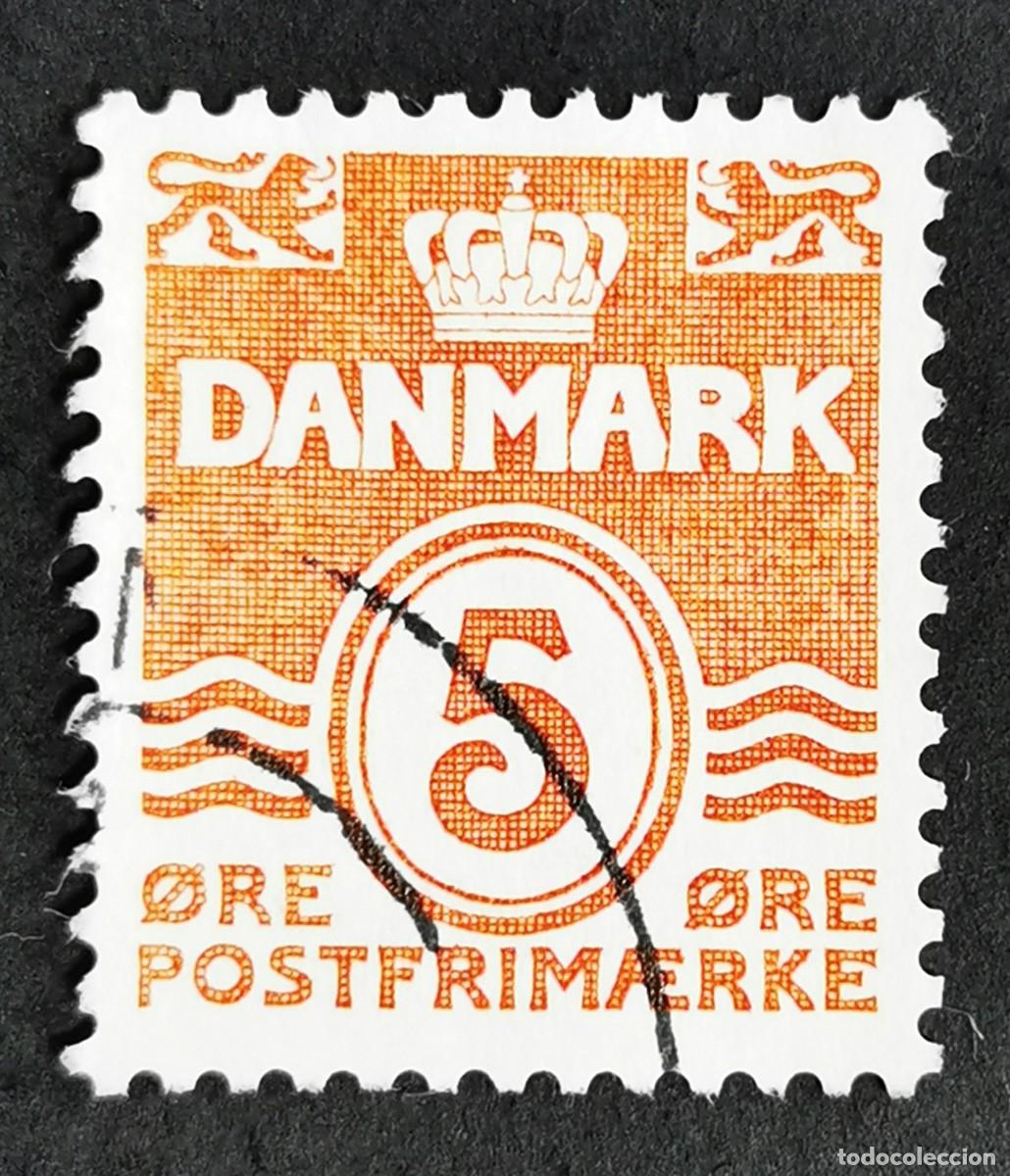 Sellos: Sello Dinamarca 1989, Figura tipo 'onda', 5 &oslash;re. Michel: DK 952