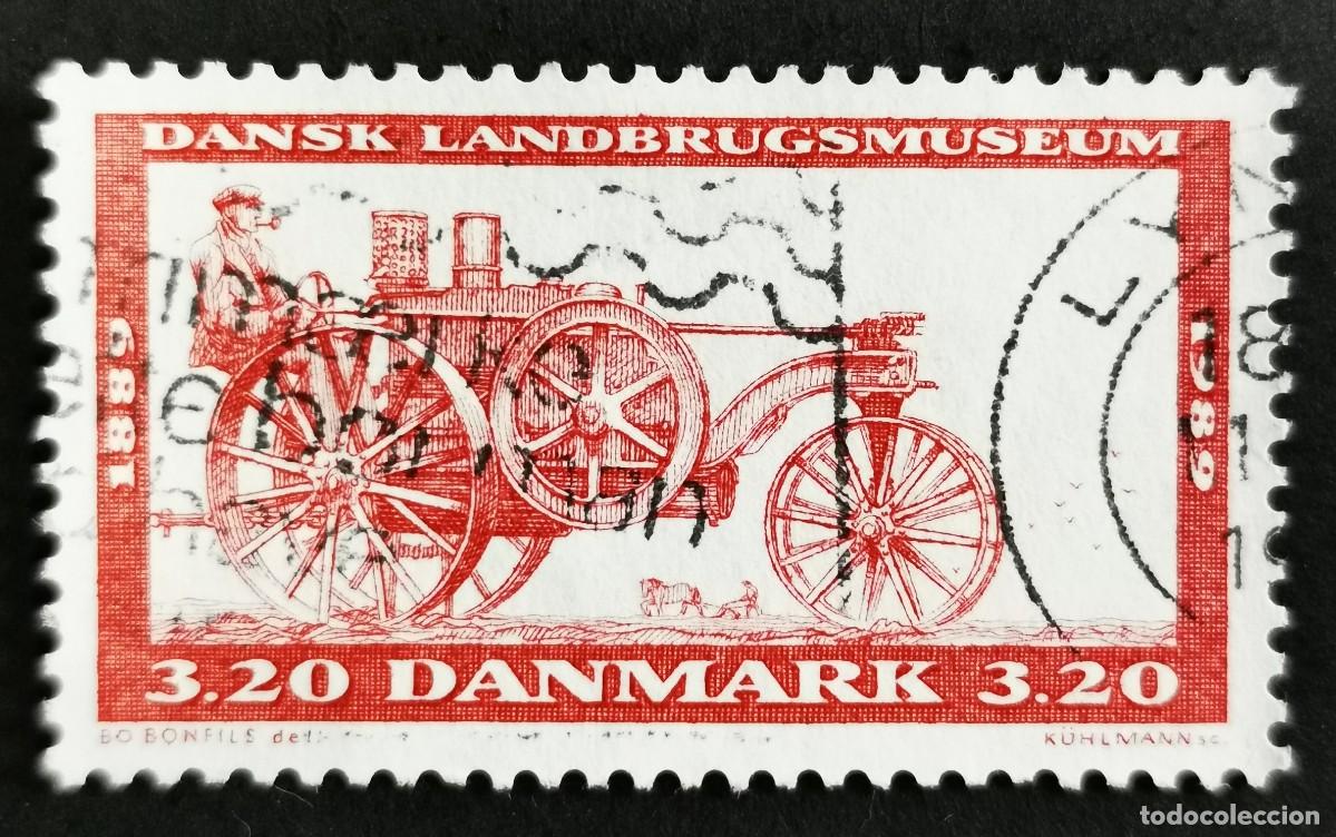 Sellos: Sello Dinamarca 1989, Tractor, 1917, 3,20 dkr. Michel: DK 953