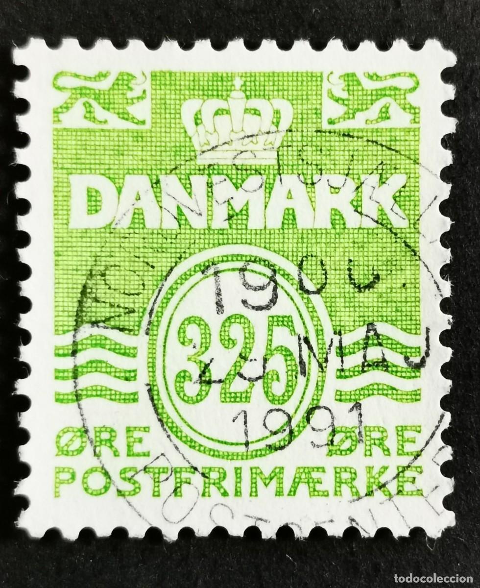 Sellos: Sello Dinamarca 1990, Figura tipo 'onda', 325 &oslash;re. Michel: DK 965