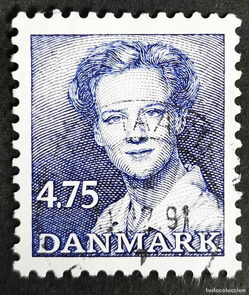 Sellos: Sello Dinamarca 1990, Reina Margarita II, 4,75 dkr. Michel: DK 969