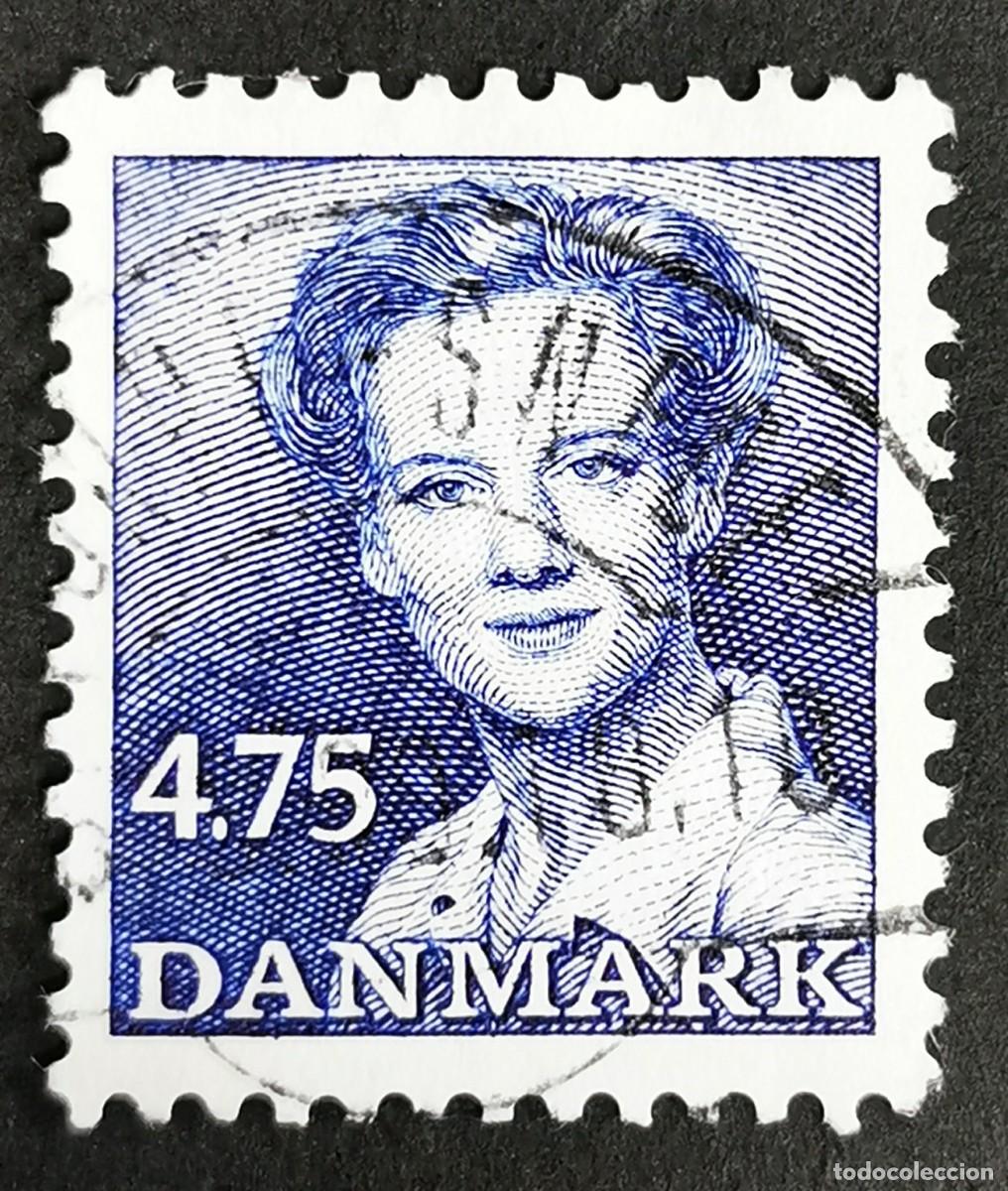 Sellos: Sello Dinamarca 1990, Reina Margarita II, 4,75 dkr. Michel: DK 969
