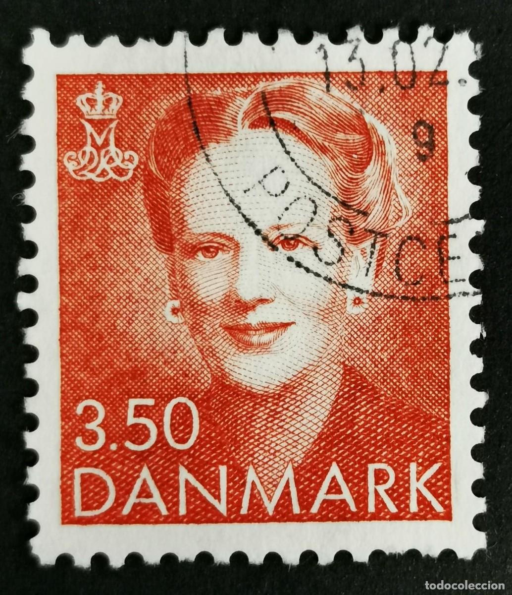 Sellos: Sello Dinamarca 1990, Reina Margarita II, 3,50 dkr. Michel: DK 973