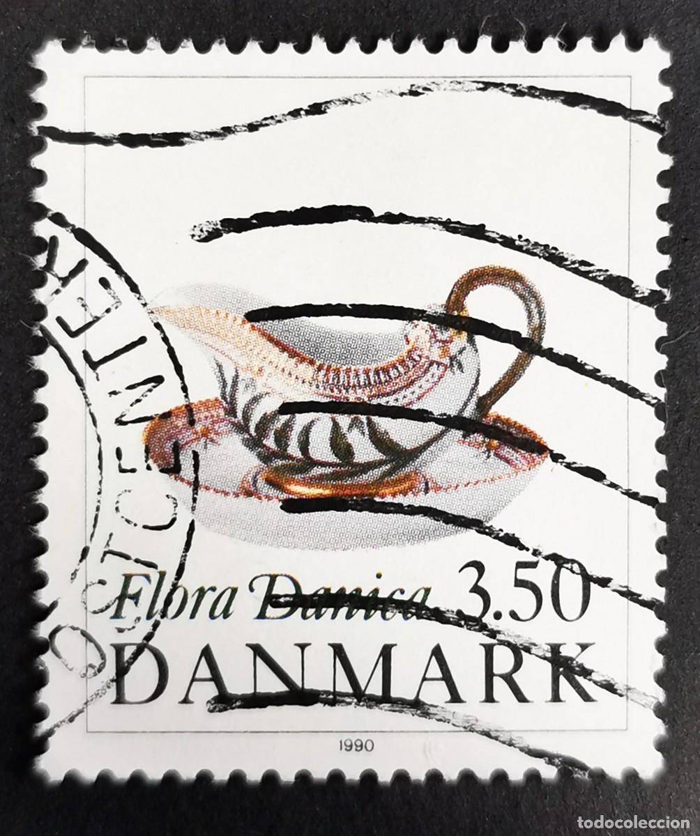 Sellos: Sello Dinamarca 1990, Barco de salsa, 3,50 dkr. Michel: DK 978
