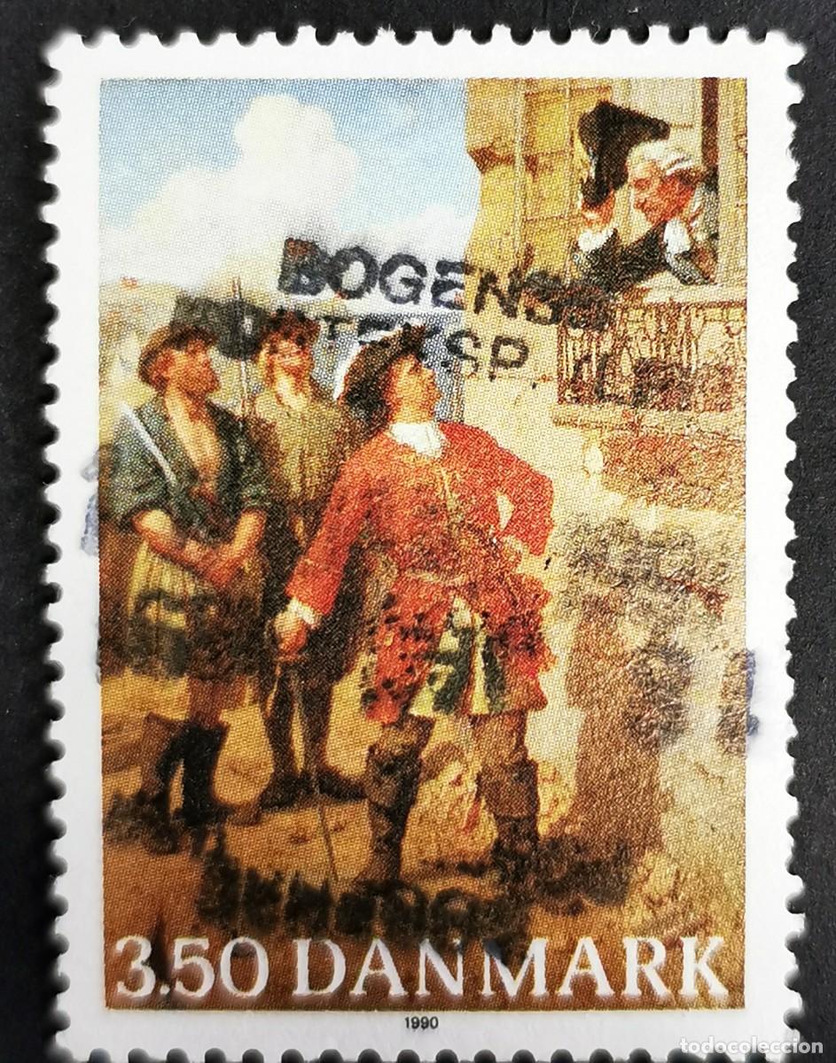 Sellos: Sello Dinamarca 1990, &rdquo;Tordenskj&ouml;ld y comandante Karlsten&rdquo; Otto Bache, 3,50 dkr. Michel: DK 990