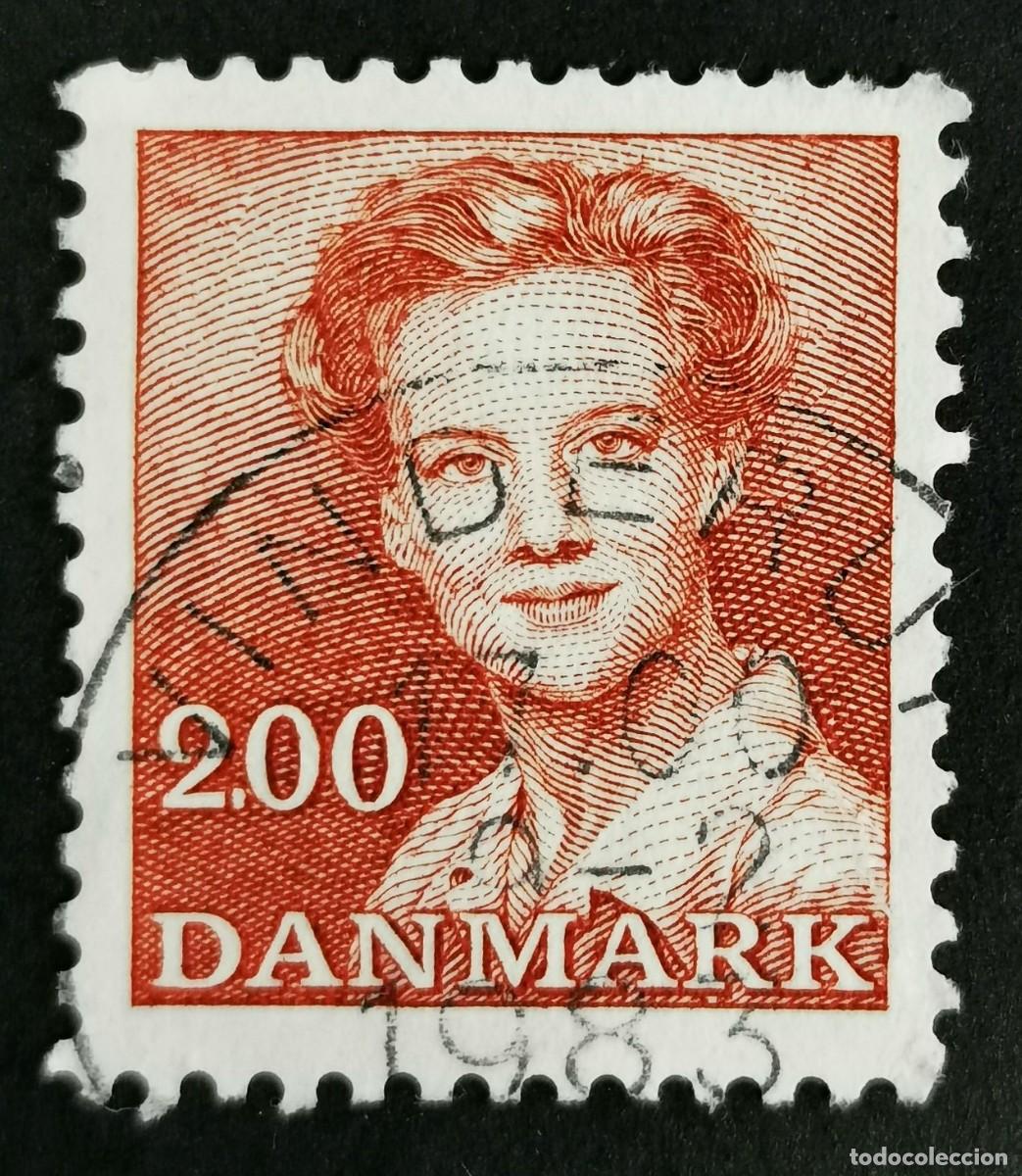 Sellos: Sello Dinamarca 1982, Reina Margarita II, 2,00 dkr. Michel: DK 754