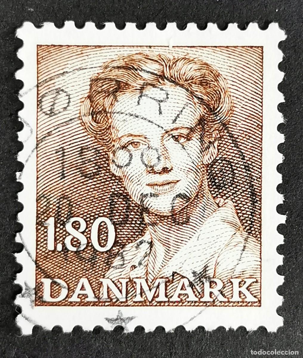 Sellos: Sello Dinamarca 1982, Reina Margarita II, 1,80 dkr. Michel: DK 753