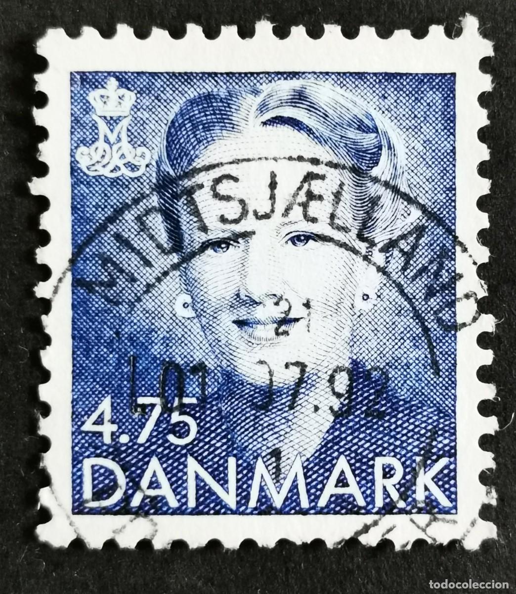 Sellos: Sello Dinamarca 1991, Reina Margarita II, 4,75 dkr. Michel: DK 995