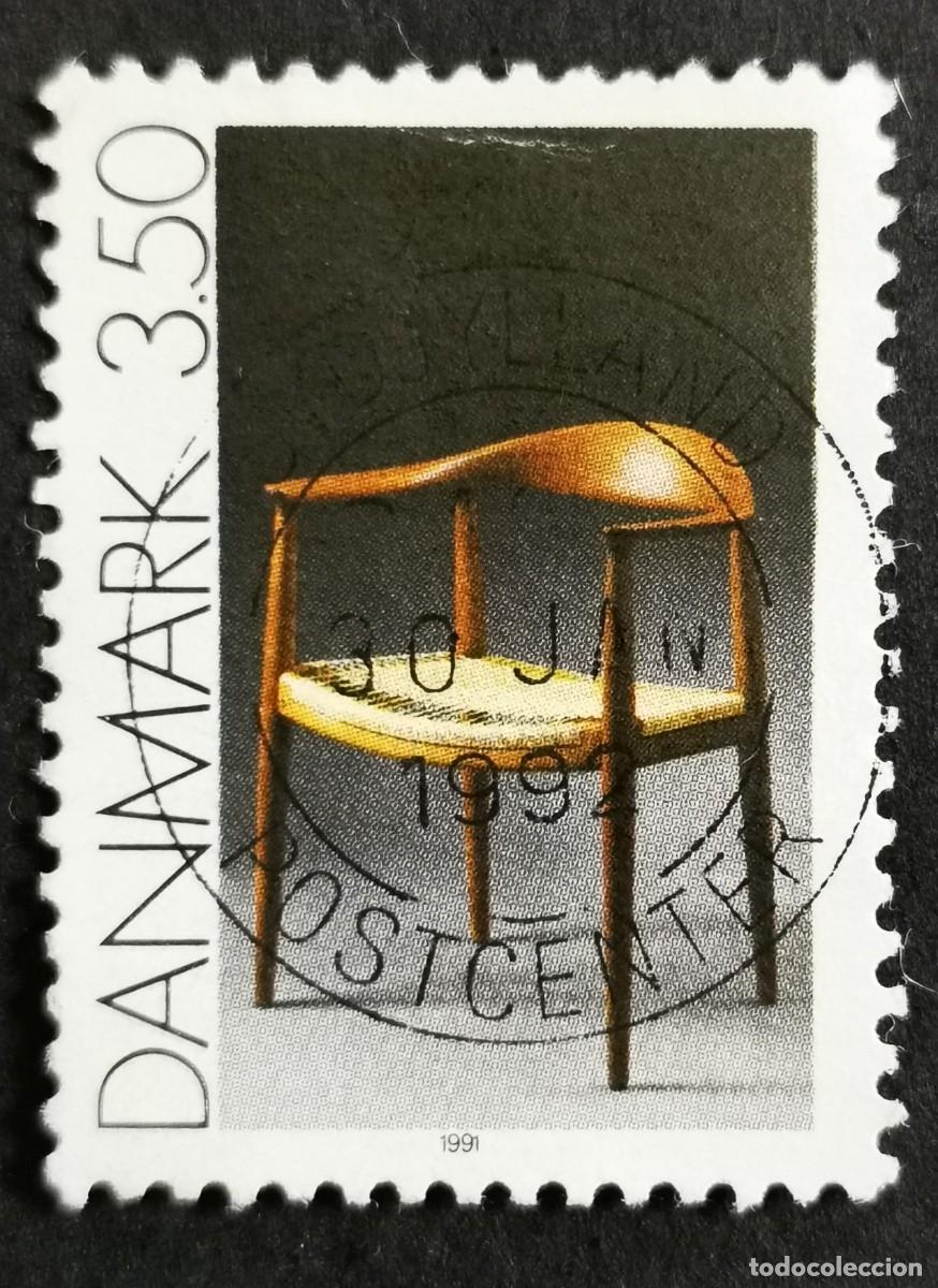 Sellos: Sello Dinamarca 1991, Silla, 3.50 dkr. Michel: DK 1007